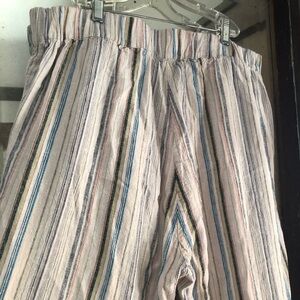JONES NEW YORK Striped Linen Trousers 🍭